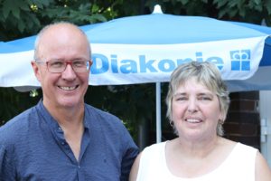 Pfarrer Friedmann Reeh und Kirchenvorständin Christel Heck