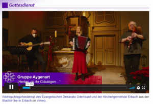 Weihnachtsgottesdienst Erbach
