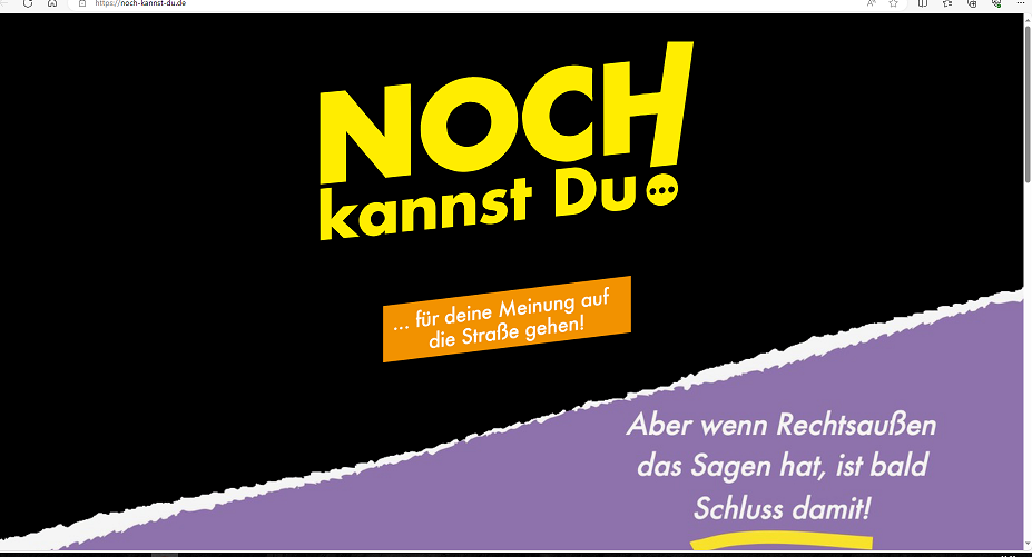 Noch kannst Du ... Demokratie stärken