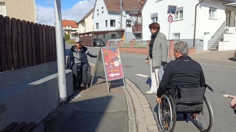 Kundenstopper bremst Rolli aus