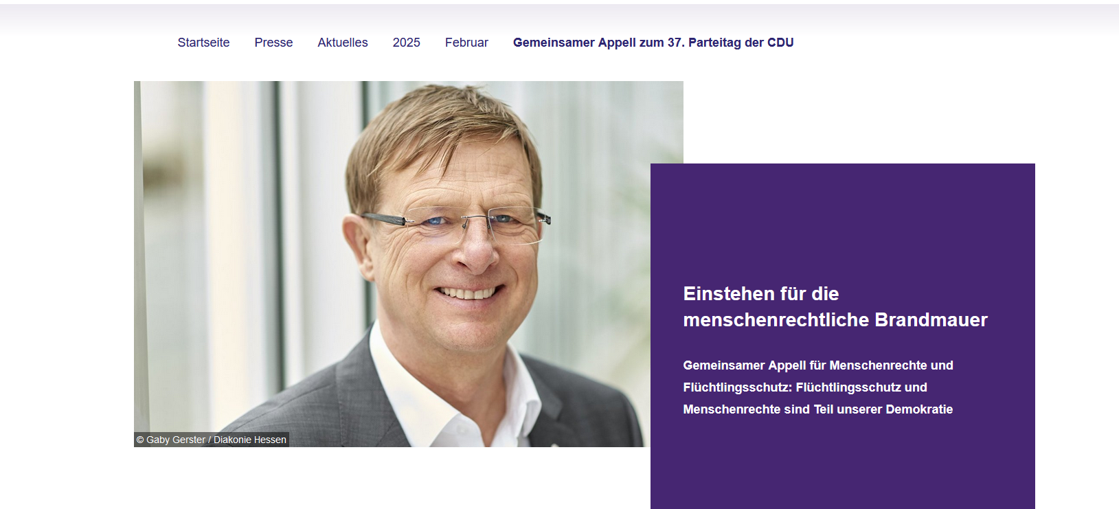 Dr. Clausen, Vorstand Diakonie Hessen